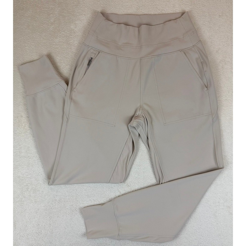 Athleta Venice High Rise Jogger Pants‎ Beige Taupe Sz XS #597888